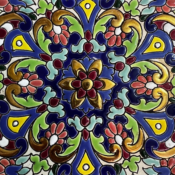 Vibrant [Sevillarte] Hanging 9" Plate <Hecho En Espana> Signed Art + 24 KT. GOLD - Picture 8 of 13